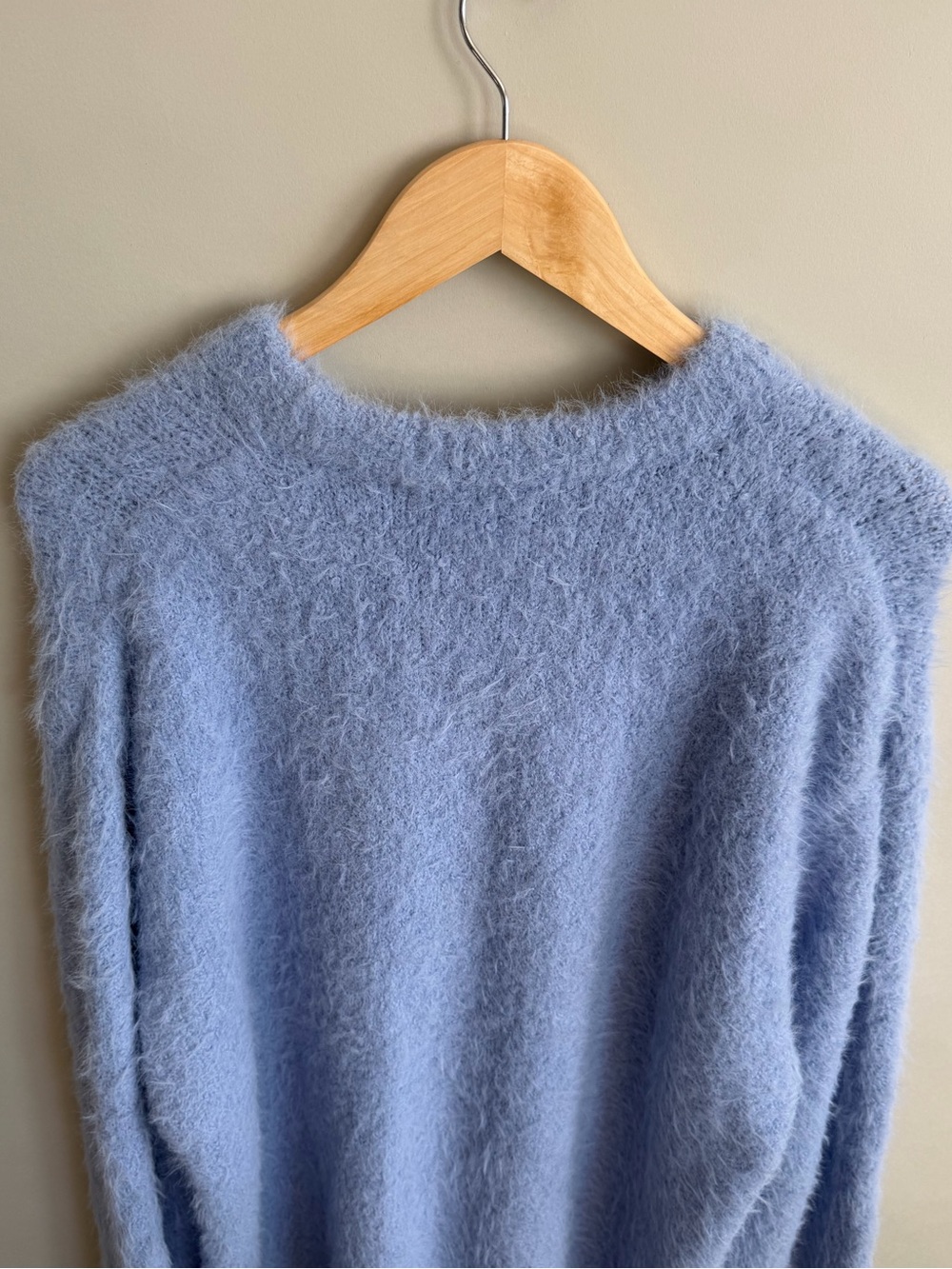 MARINE LAYER Teddy Eyelash Crewneck Sweater Blue Large NWT - Picture 6 of 9